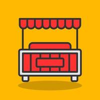 Food Stall Vector Icon Design