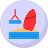 Wakeboarding Vector Icon Design