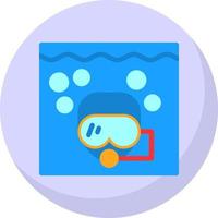 Snorkeling Vector Icon Design