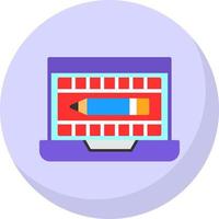 diseño de icono de vector de edición de video