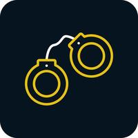 Handcuffs Vector Icon Design