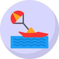 Parasailing Vector Icon Design