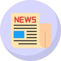 News Paper Vector Icon Design