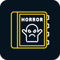 diseño de icono de vector de terror