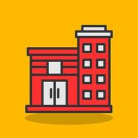 Office Building Vector Icon Design