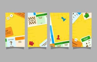 Board Games Inspired Sosial Media Story vector