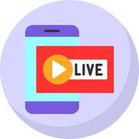 Live Channel Vector Icon Design
