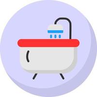 Bathtub Vector Icon Design