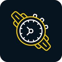 diseño de icono de vector de reloj de pulsera