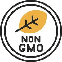 diseño de icono de vector no gmo