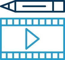 Video Edition Vector Icon Design