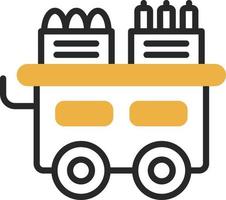 Food Cart Vector Icon Design