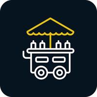 Food Cart Vector Icon Design