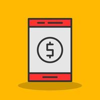 Online Money Vector Icon Design