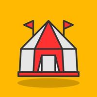 Circus Tent Vector Icon Design