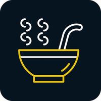 Hot Soup Vector Icon Design