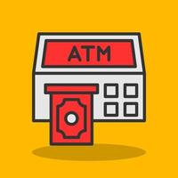 Atm Machine Vector Icon Design