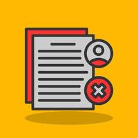 Rejected Vector Icon Design
