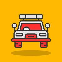 Police Car Vector Icon Design