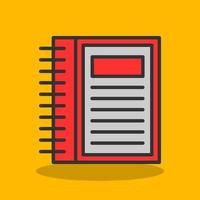 Notebook Vector Icon Design