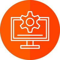 Monitor Vector Icon Design