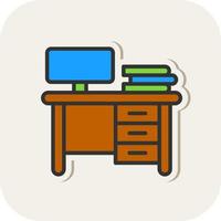 Work Table Vector Icon Design