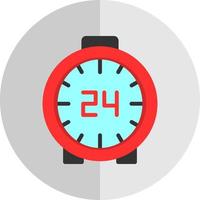 Diseño de icono de vector de 24 horas