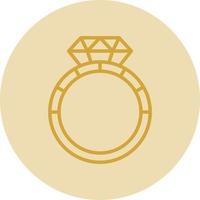 diseño de icono de vector de anillo de diamante