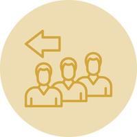 Queue Vector Icon Design