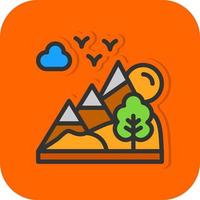 diseño de icono de vector de paisaje