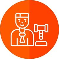 Judge Man Vector Icon Design