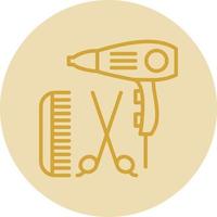 Hairdressing Vector Icon Design