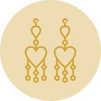 Earrings Vector Icon Design