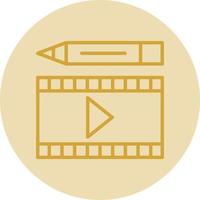 diseño de icono de vector de edición de video