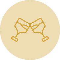 Champagne Glass Vector Icon Design