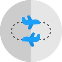 Round Trip Vector Icon Design