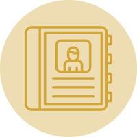 Authobiography Vector Icon Design