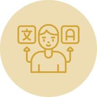 Translator Vector Icon Design
