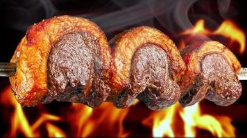 picanha, traditioneel braziliaans barbecue snee, picanha video