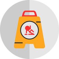 Wet Floor Vector Icon Design