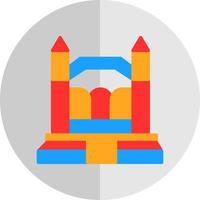 diseño de icono de vector de castillo hinchable