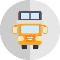 Double Decker Bus Vector Icon Design