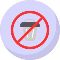 No Littering Vector Icon Design