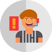 Referee Vector Icon Design