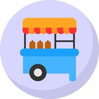 Food Cart Vector Icon Design