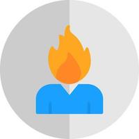Burning Vector Icon Design