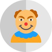 diseño de icono de vector de payaso