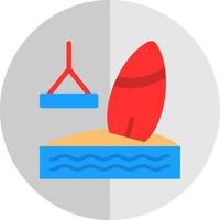 Wakeboarding Vector Icon Design