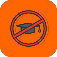 No Education Vector Icon Design