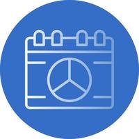 Peace Calendar Vector Icon Design